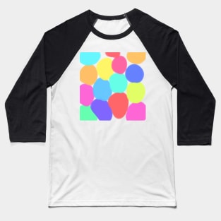 Colorful small circle art design Baseball T-Shirt